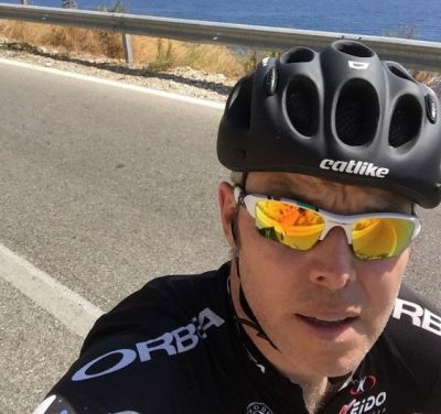 Michael Heath Cycling on the  tour with redspokes